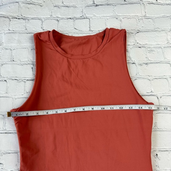 Vitality Balance Athletica Sunstone Pink Ivy Sleeveless Bodycon Midi Dress Large - Picture 10 of 14